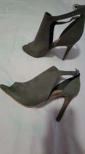 Gray boot heels